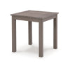 Karo 24 Inch Outdoor Side End Table Slatted Top Modern Style Taupe Brown By Casagear Home BM315973