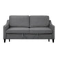 Katy 72 Inch Sleeper Sofa Convertible Pull Out Bed Solid Wood Gray Velvet By Casagear Home BM316003