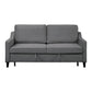 Katy 72 Inch Sleeper Sofa Convertible Pull Out Bed Solid Wood Gray Velvet By Casagear Home BM316003