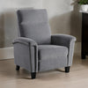 Iser 35 Inch Push Back Manual Recliner Chair Light Gray Chenille Fabric By Casagear Home BM316047