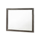 Zavi 32 x 40 Dresser Mirror Rectangular Glass Nutmeg Brown Finish By Casagear Home BM316128