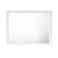 Zavi 32 x 40 Dresser Mirror Rectangular Shape Tempered Glass White By Casagear Home BM316129