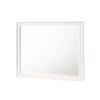 Zavi 32 x 40 Dresser Mirror Rectangular Shape Tempered Glass White By Casagear Home BM316129