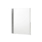 Ara 33 x 39 Dresser Mirror Crystal Accents White Glossy Laminate Finish By Casagear Home BM316132