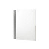 Ara 33 x 39 Dresser Mirror Crystal Accents White Glossy Laminate Finish By Casagear Home BM316132