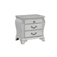 Api 29 Inch Nightstand 3 Drawers 2 Drop Handles Classic Mist Gray By Casagear Home BM316141