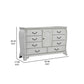 Api 66 Inch Wide Dresser 8 Drawers 1 Cabinet Drop Handles Mist Gray By Casagear Home BM316142