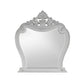 Api 45 x 50 Dresser Mirror Beveled Carved Crown Top Mist Gray Finish By Casagear Home BM316143