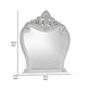 Api 45 x 50 Dresser Mirror Beveled Carved Crown Top Mist Gray Finish By Casagear Home BM316143