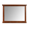 Lan 40 x 47 Dresser Mirror Rectangular Tempered Glass Classic Brown By Casagear Home BM316147