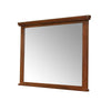 Lan 40 x 47 Dresser Mirror Rectangular Tempered Glass Classic Brown By Casagear Home BM316147