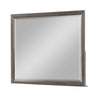 Wali 38 x 44 Dresser Mirror Beveled Rectangular Tempered Glass Gray By Casagear Home BM316149