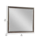 Wali 38 x 44 Dresser Mirror Beveled Rectangular Tempered Glass Gray By Casagear Home BM316149