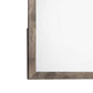 Ent 40 x 40 Dresser Mirror Tempered Glass Rectangular Frame Greige By Casagear Home BM316150