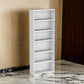 Myx 63 Inch Modern Bookcase 6 Tier Storage Shelves White Wood Finish By Casagear Home BM316214