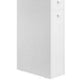 53 Inch Slim Bathroom Linen Cabinet Open Shelves Storage Drawers White By Casagear Home BM316217