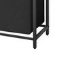 Nabi 29 Inch Laundry Basket 2 Pull Out and Removable Bags Metal Black By Casagear Home BM316240