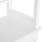 Fali 68 Inch Over Toilet Cabinet Stand Slatted Double Doors White By Casagear Home BM316248