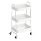 Navi 31 Inch Rolling Cart on Caster Wheels for Home Office Storage By Casagear Home BM316255