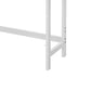 Vali 64 Inch Over Toilet Rack 3 Slatted Style Shelves White Bamboo Frame By Casagear Home BM316269