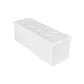 Zok 43 Inch Folding Storage Ottoman Bench Tufted Removable Top White By Casagear Home BM316284