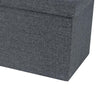 Zok 30 Inch Folding Storage Ottoman Bench Tufted Removable Top Gray By Casagear Home BM316286