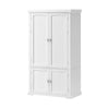 54 Inch Kitchen Pantry Cabinet Double Door Adjustable Shelves White By Casagear Home BM316291