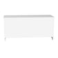 Lea 39 Inch Storage Bench Chest with Safety Hinges Farmhouse White Wood By Casagear Home BM316295