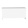 Lea 39 Inch Storage Bench Chest with Safety Hinges Farmhouse White Wood By Casagear Home BM316295