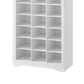 74 Inch Shoe Rack Wide Top Shelf 30 Pairs Storage Compartments White By Casagear Home BM316305