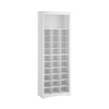 74 Inch Shoe Rack Wide Top Shelf 30 Pairs Storage Compartments White By Casagear Home BM316305