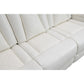 Nova Luxury Power Recliner Sofa Drop Down Tray Speakers USB White By Casagear Home BM316467