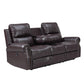 Tavi 83 Inch Sofa Power Recliner Nailhead Trim Cushioned Brown Finish By Casagear Home BM316490