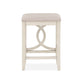 Ruth 25 Inch Counter Height Stool Set of 2 Beige Polyester Padded White By Casagear Home BM316496