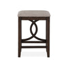 Ruth 25 Inch Counter Height Stool Set of 2 Beige Polyester Padded Brown By Casagear Home BM316497