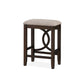 Ruth 25 Inch Counter Height Stool Set of 2 Beige Polyester Padded Brown By Casagear Home BM316497