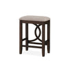 Ruth 25 Inch Counter Height Stool Set of 2 Beige Polyester Padded Brown By Casagear Home BM316497