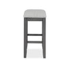 Ruth 25 Inch Counter Height Stool Set of 2 Beige Polyester Padded Gray By Casagear Home BM316498