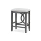 Ruth 25 Inch Counter Height Stool Set of 2 Beige Polyester Padded Gray By Casagear Home BM316498