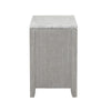 Ion 30 Inch Nightstand 2 Drawers White Marble Top Farmhouse Gray Wood By Casagear Home BM316513