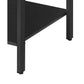 22 Inch Side End Table 2 Adjustable Mesh Shelves Square Top Black Gray By Casagear Home BM316546