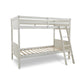 Lea Twin Size Bunk Bed Wooden Ladder Traditional Crisp White By Casagear Home BM316580