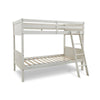 Lea Twin Size Bunk Bed Wooden Ladder Traditional Crisp White By Casagear Home BM316580