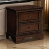 Ada 27 Inch Nightstand, English Dovetail Joints, 2 Gliding Drawers, Brown By Casagear Home