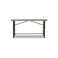 Xin 72 Inch Counter Height Table Sturdy Metal Hardware Rich Brown Surface By Casagear Home BM316630