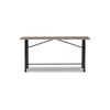 Xin 72 Inch Counter Height Table Sturdy Metal Hardware Rich Brown Surface By Casagear Home BM316630