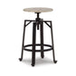 Xin 22-27 Inch Barstool Set of 2 Adjustable Height Light Brown Black By Casagear Home BM316631