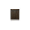 Wes 43 Inch Bar Cabinet Dual Door Opening Spacious Top Rich Brown Finish By Casagear Home BM316636