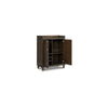 Wes 43 Inch Bar Cabinet Dual Door Opening Spacious Top Rich Brown Finish By Casagear Home BM316636