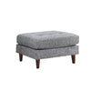 Ryle 104 Inch Sectional Sofa with Chaise and Ottoman 2 Pillows Gray Woven By Casagear Home BM316652